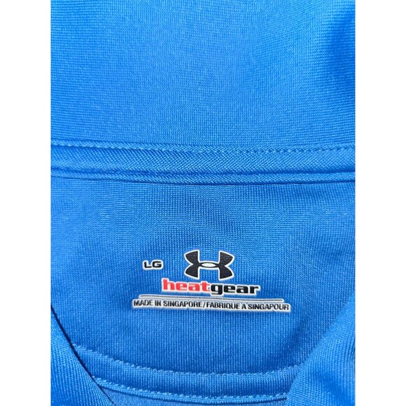 Under Armour Mens HeatGear Golf Polo Large Blue - Picture 5 of 7